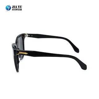 New Fashion Custom Sun Shades Polarized Polarized Black Acetate Sunglasses